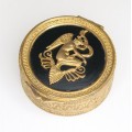 delicata caseta Empire, pentru bijuterii. bronz Ormolu. Franta cca 1830